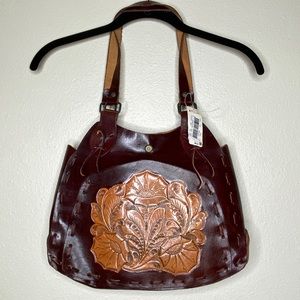 TOOLED Leather Purse